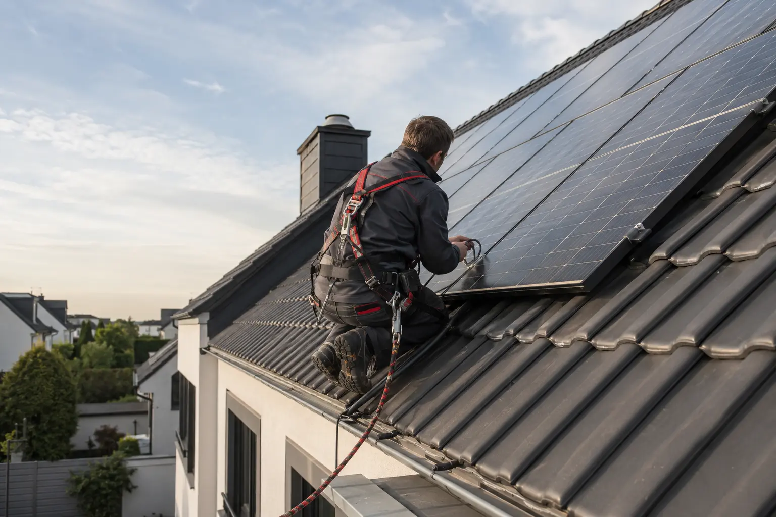 Vom Dach bis zur elektrischen Einbindung